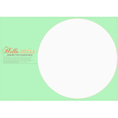 圆形照片相册底板元素