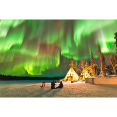 极光 唯美 亲情 背景