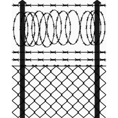 矢量手绘防护网