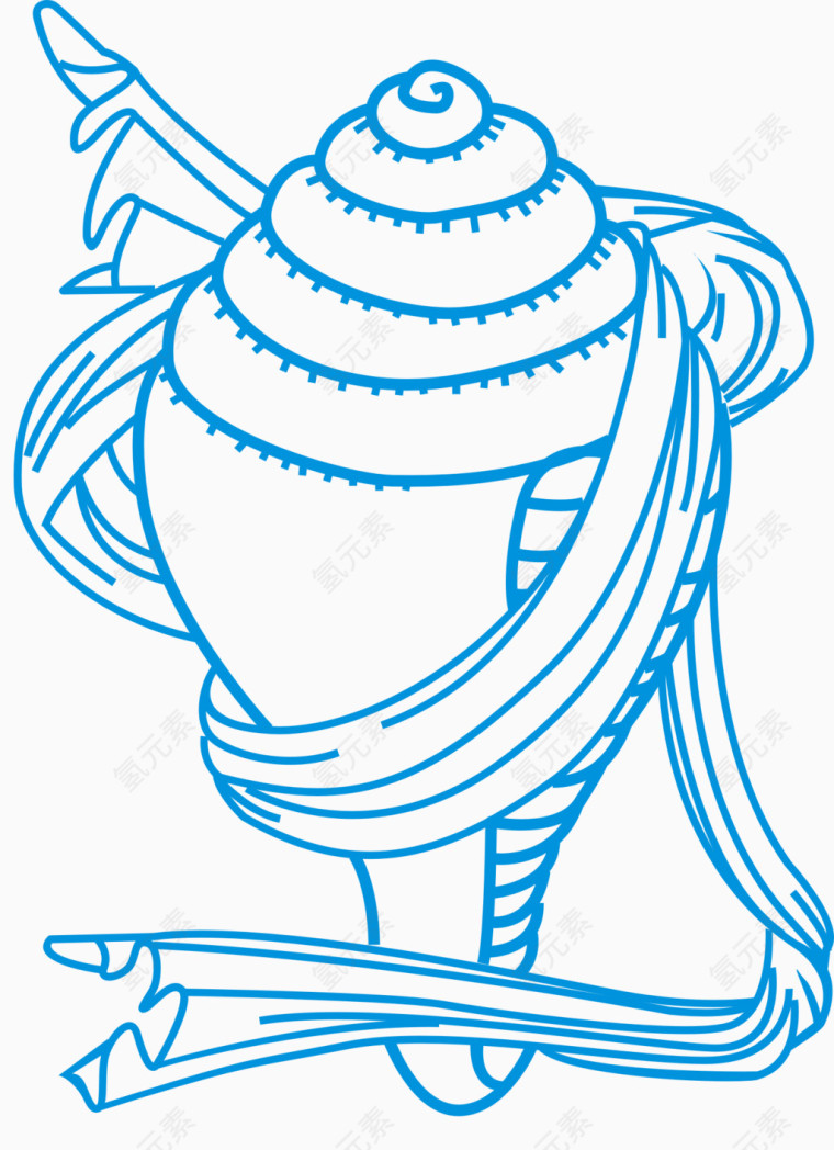 吉祥物白海螺