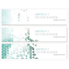 时尚几何简约图标BANNERS设计