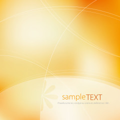 矢量黄色优雅杂志封面