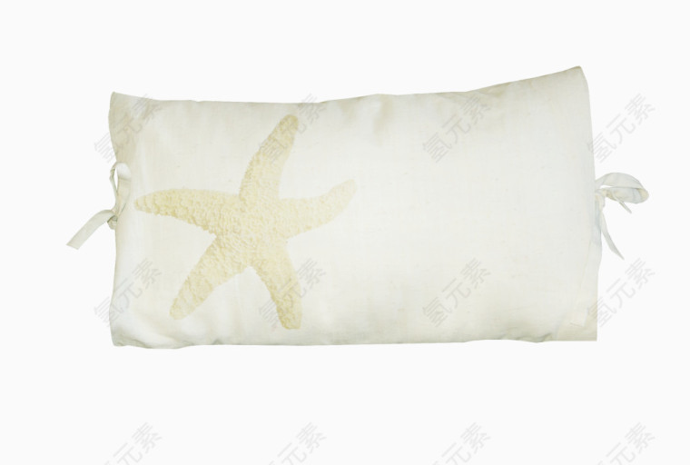 漂亮海星花纹枕头