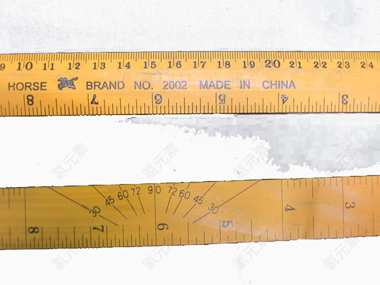 12英寸双面木质尺子