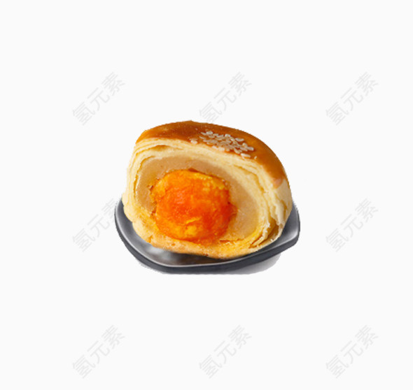 一碟蛋黄酥免抠素材