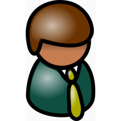 卡通红肤图片背景棕发