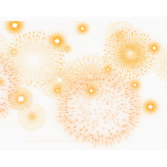 璀璨的烟花免抠素材