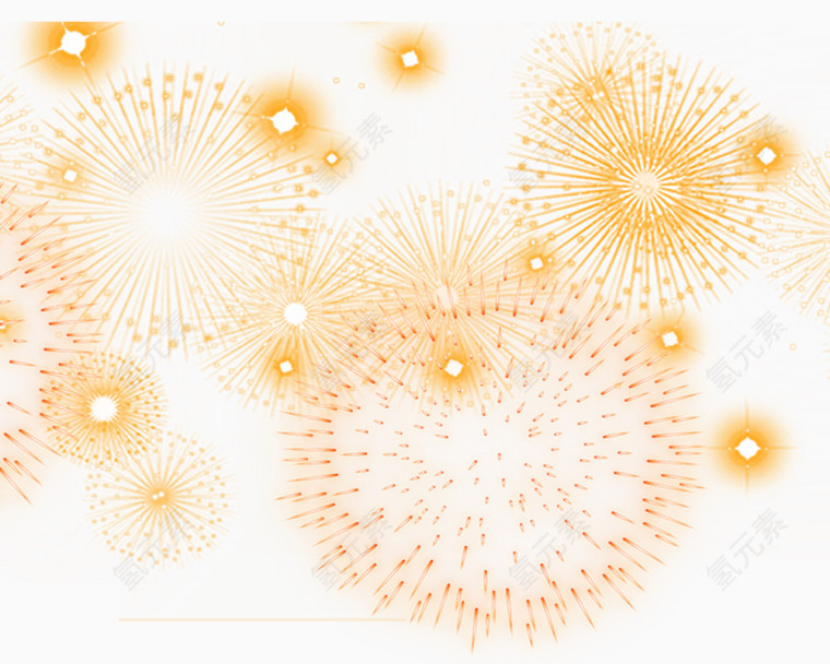 璀璨的烟花免抠素材