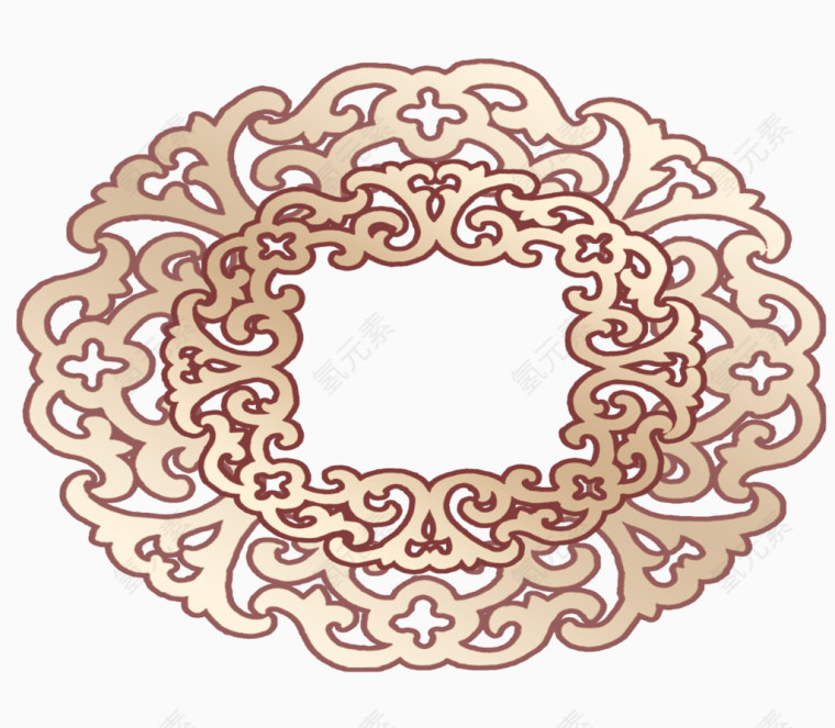 古钱币花纹素材