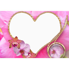 爱心相框免抠素材