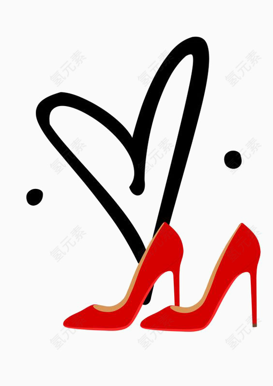 红色高跟鞋