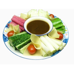 一份烫火锅蔬菜免扣素材