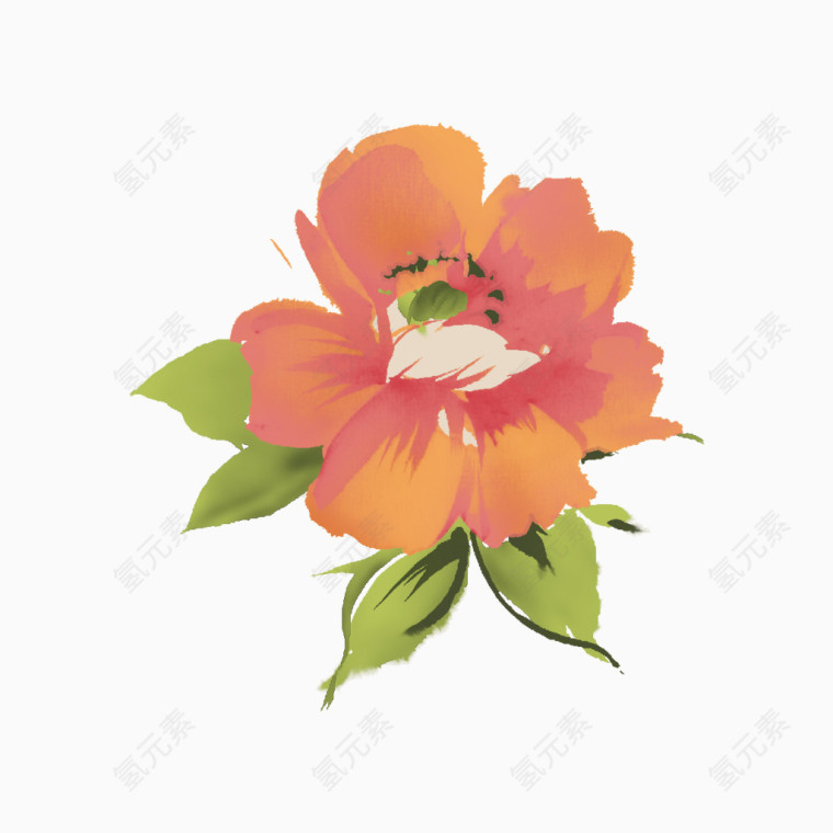 花朵彩绘图片背景