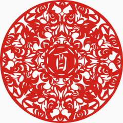 酉鸡鸡年剪纸新年元旦窗花