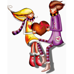 卡通浪漫情侣