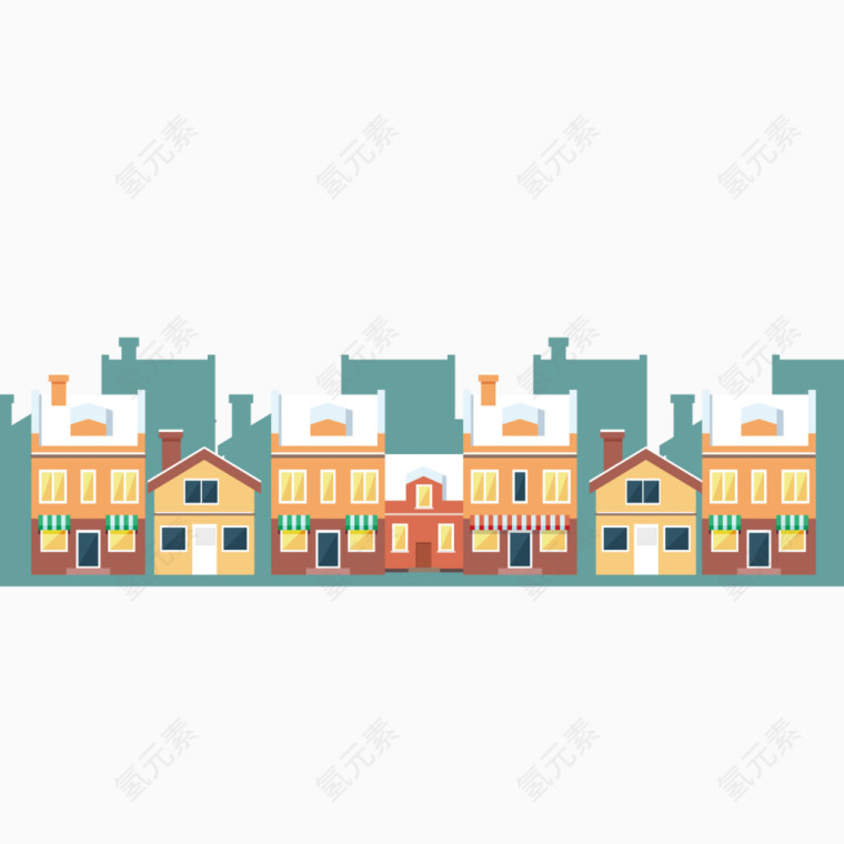 小镇建筑物