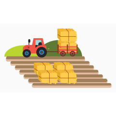 矢量农田搬运车