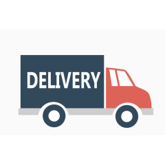 矢量快递车素材