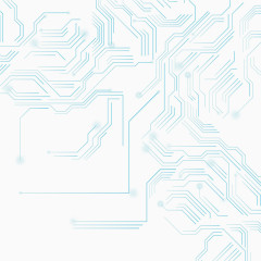 矢量蓝色电路背景纹理免费下载