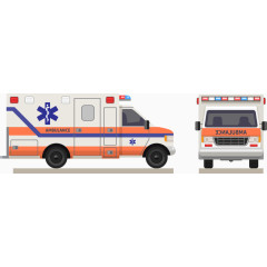 救护车矢量图