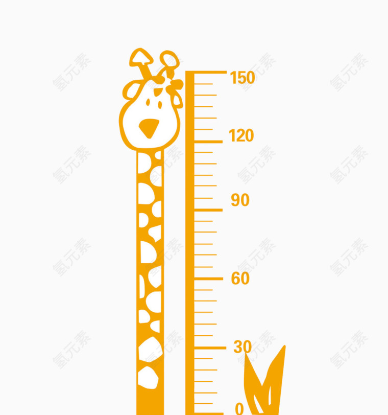 卡通儿童量身高尺