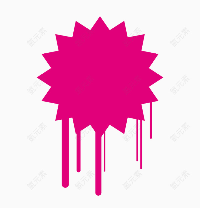 矢量粉红色不规则