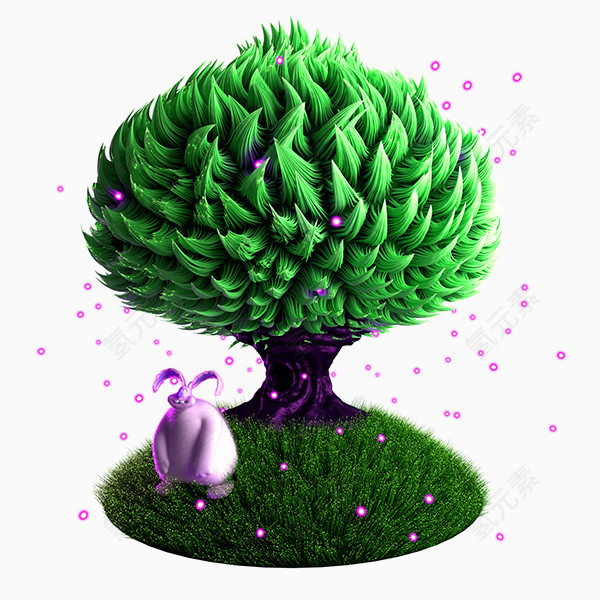 树下玉兔