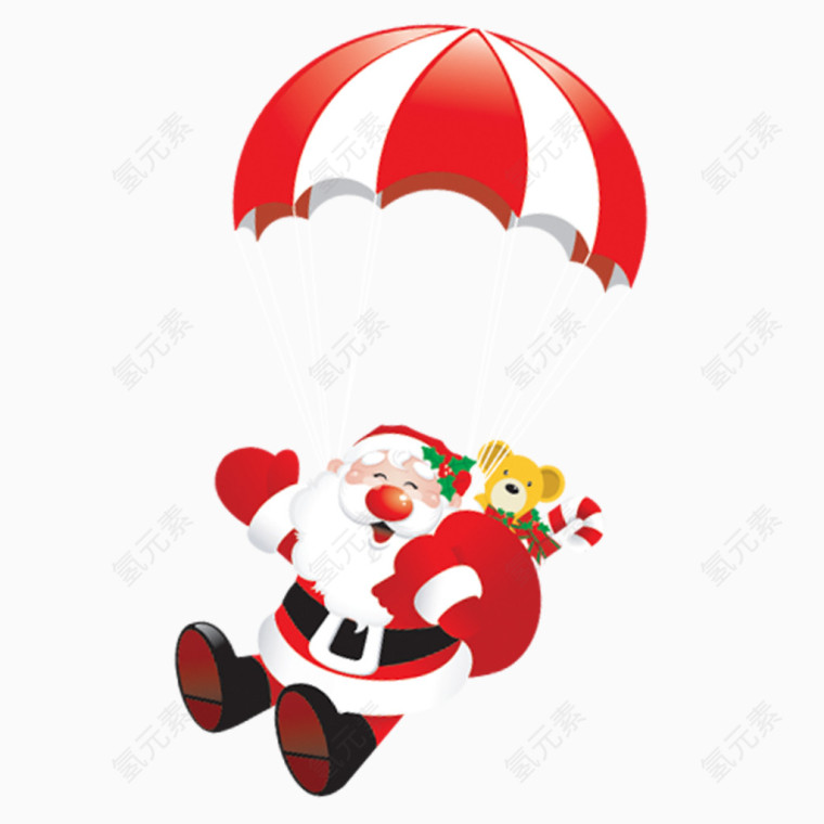 飞起来的圣诞老人