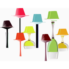 矢量手绘高脚凳