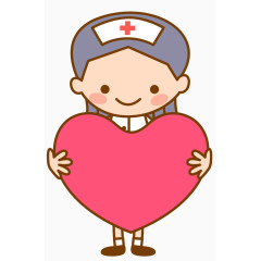矢量护士爱心素材