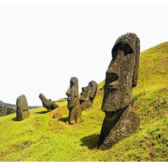 唯美复活节岛石像