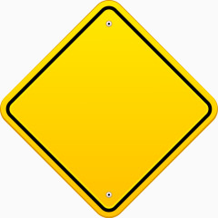 矢量黄色路牌