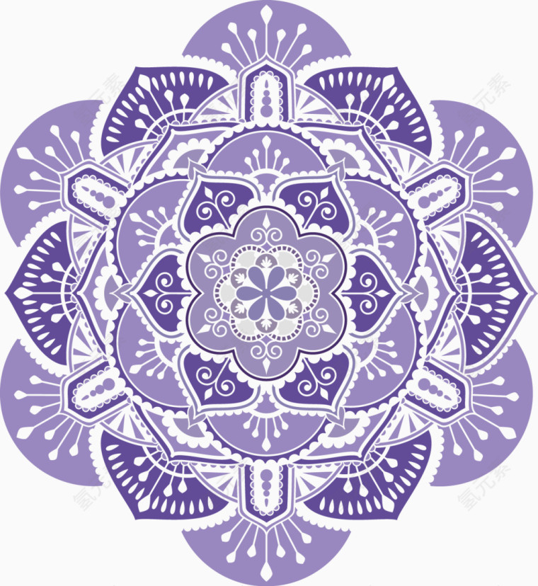 矢量民族风图案底纹