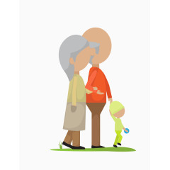 矢量大人小孩图片