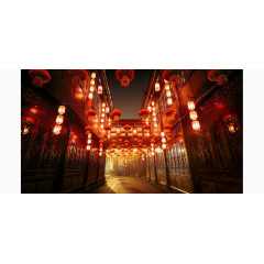 古建筑海报装饰