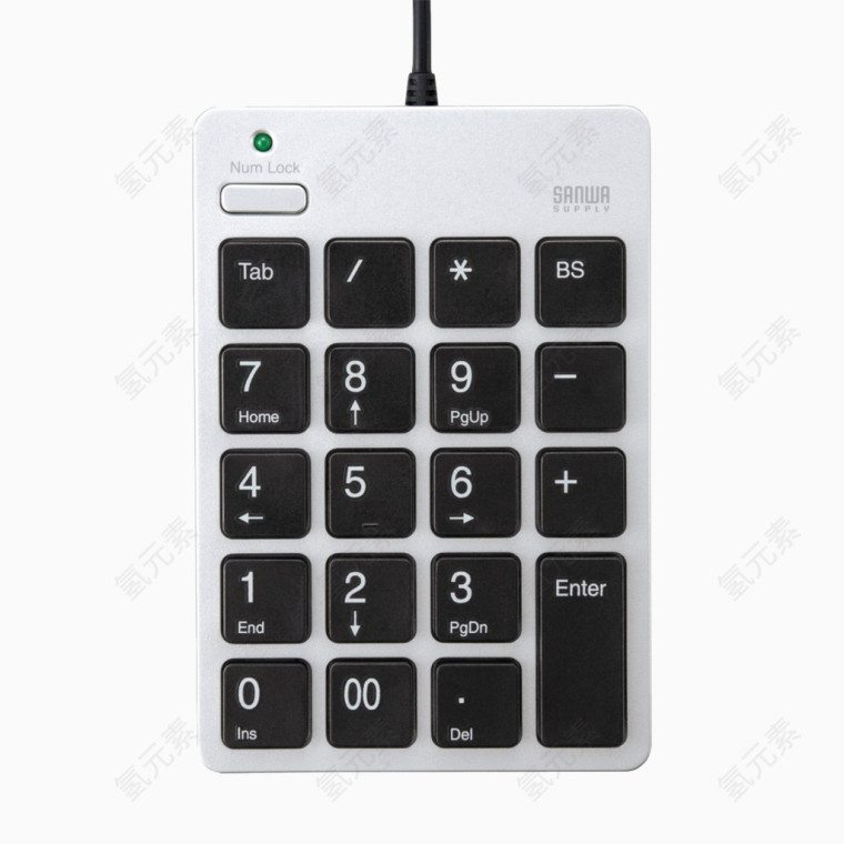 银色数字小键盘