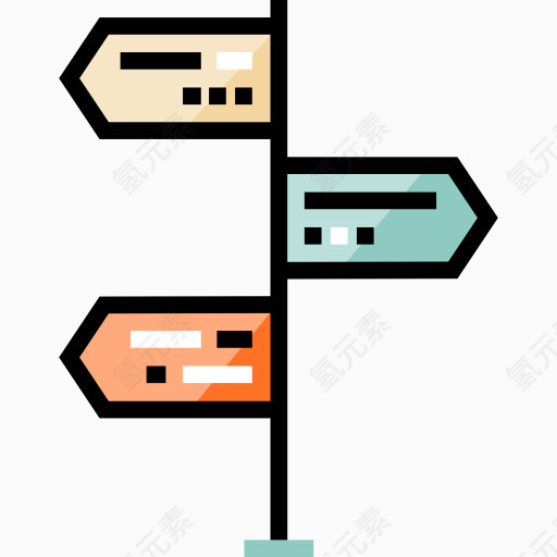 方向图标