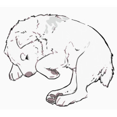 矢量新生的萨摩幼崽