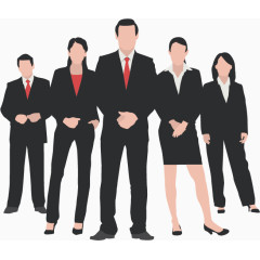 商务团队矢量免抠素材