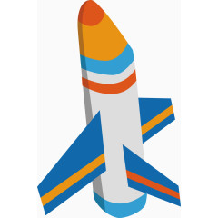 矢量PPT创意太空航天飞机图标