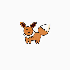 可爱小清新棕色松鼠