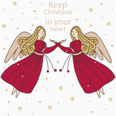 红色裙子的天使