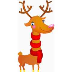 可爱圣诞小鹿图案