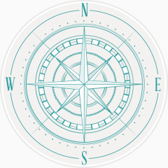 矢量手绘指南针