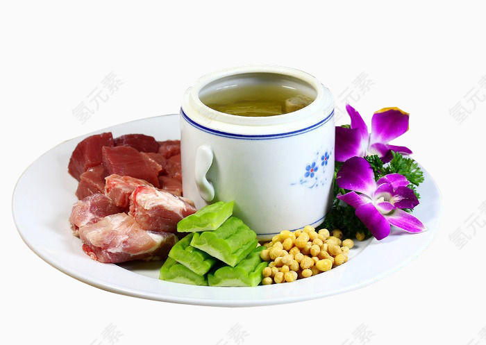 凉瓜黄豆炖排骨