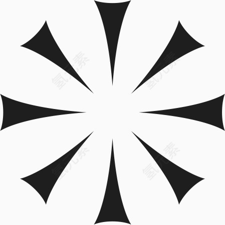 角花底纹花型对称平面图形