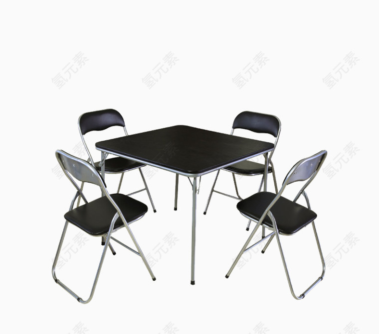 黑色家具餐桌会议桌素材
