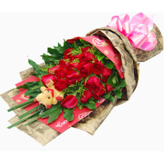 大捧玫瑰花束七夕情人节