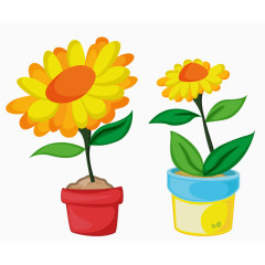 花盆向日葵