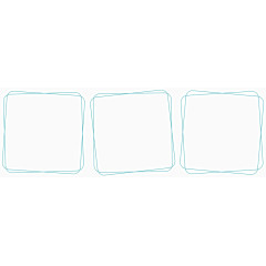 蓝色线条方框